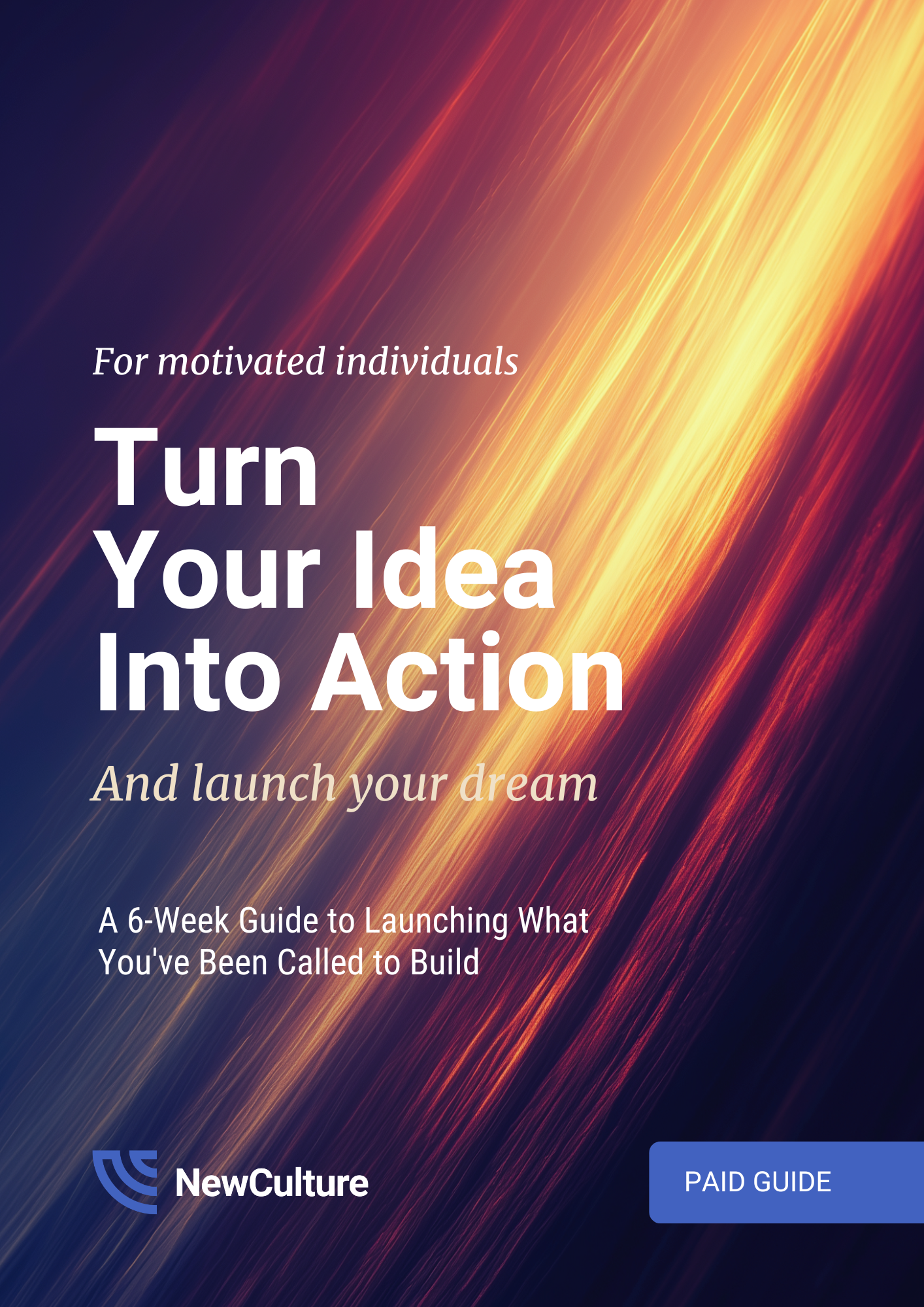 Turn Your Idea Into Action & Launch